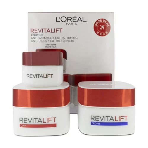L’Oreal Revitalift Day & Night Moisturising Cream 50ml & Eye Cream 15ml Set