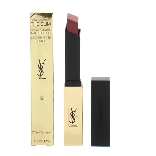 Yves Saint Laurent Pink Lipstick The Slim Leather Matte 12 Nu Incongru -