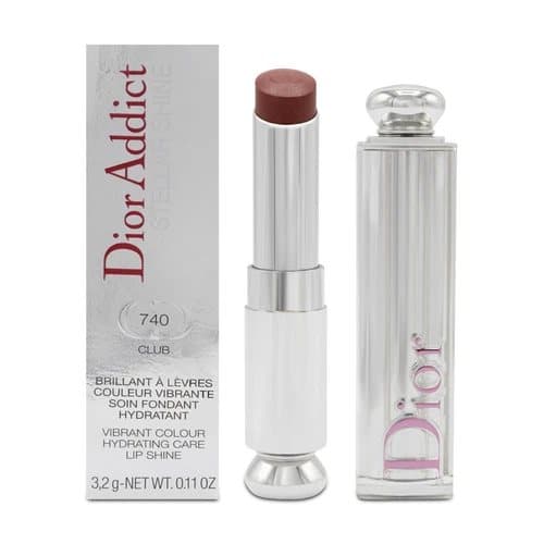 Dior Addict Red Lipstick Stellar Shine Hydrating Care Lip Shine 740 Club