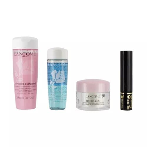 Lancome Hydra Zen Cream Toner Makeup Remover Mascara Skincare Travel Set