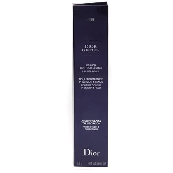 Dior Red Lipliner Pencil Contour 999 Rouge Dior Lip Liner with Brush & Sharpener