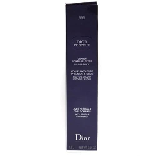 Dior Red Lipliner Pencil Contour 999 Rouge Dior Lip Liner with Brush & Sharpener