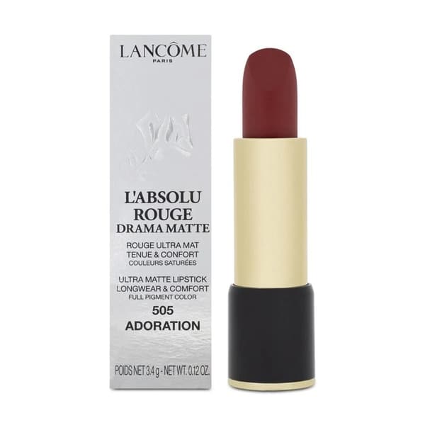 Lancome Red Lipstick L’Absolu Rouge Drama Matte 505 Adoration Matte Lip Stick
