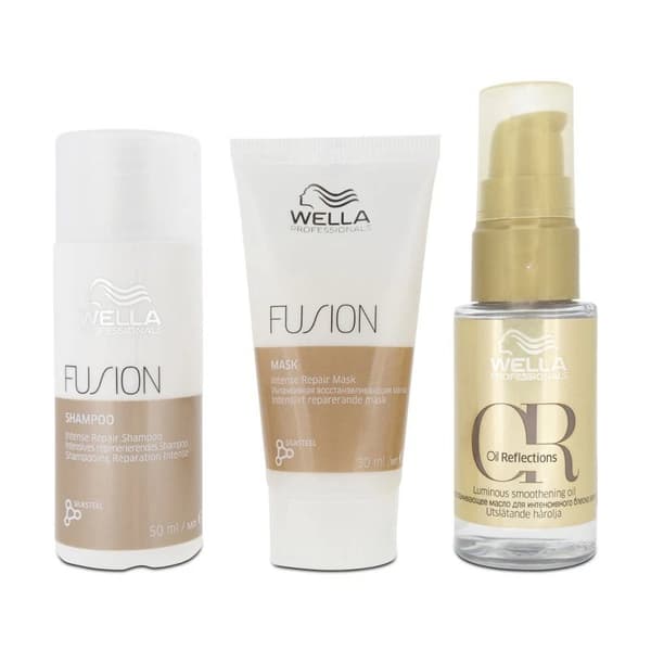 Wella The Hair Care Set For Silky & Shiny Hair Cleanse Treat Finish