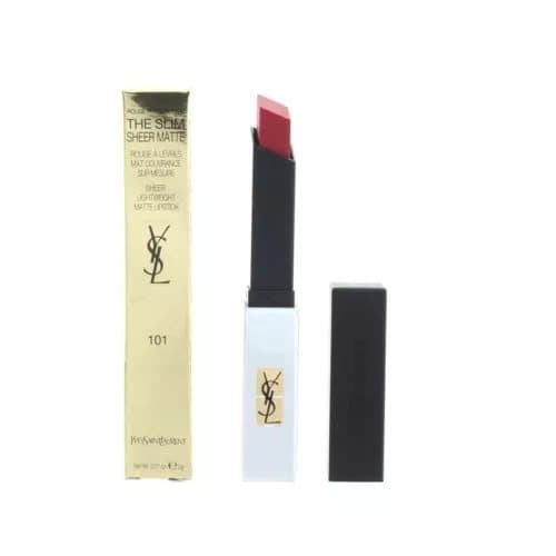 YSL Red Lipstick The Slim Sheer Matte 101 Rouge Libre Couture Lip Stick -