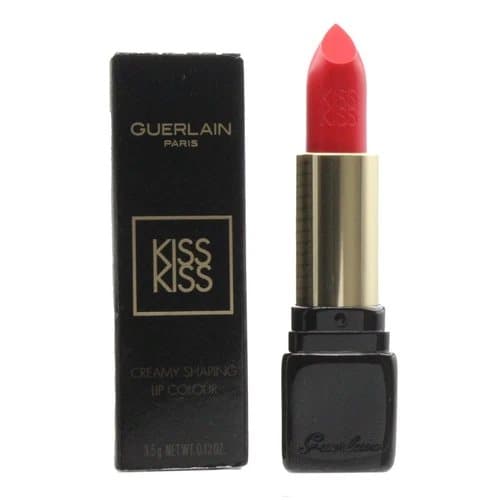 Guerlain Red Lipstick KissKiss Creamy Shaping Lip Colour 329 Poppy Red Lip Stick
