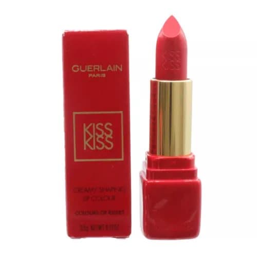 Guerlain Red Lipstick KissKiss Creamy Shaping Lip Colour 325 Rouge Kiss Makeup