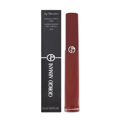 Giorgio Armani Red Lipstick Lip Maestro Intense Velvet Color 409 Red Liquid Lip