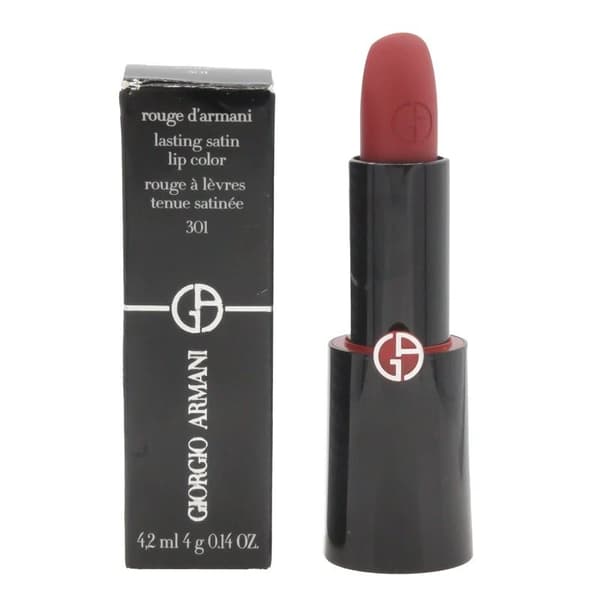 Giorgio Armani Lipstick Rouge D’Armani 301 Amber Red Satin Lip Stick -