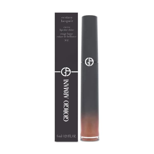 Giorgio Armani Red Lipgloss Ecstasy Lacquer Lipcolour Shine 302 Amber Lipstick