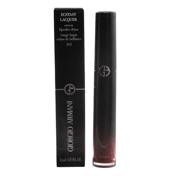 Giorgio Armani Plum Lipstick Ecstasy Lacquer Excess Lipcolor Shine Fatale 503