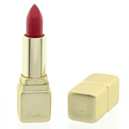 Guerlain Pink Lipstick Kiss Kiss Hydrating & Plumping Matte M376 Daring Pink