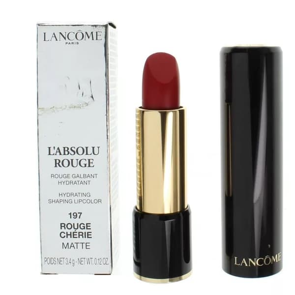Lancome Red Lipstick L’Absolu Rouge Hydrating Shaping 197 Rouge Cherie