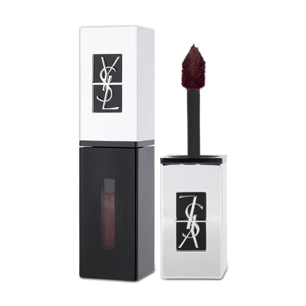YSL Liquid Lipstick Lip Stain Holographics Rouge Pur Couture 502 Burgundy