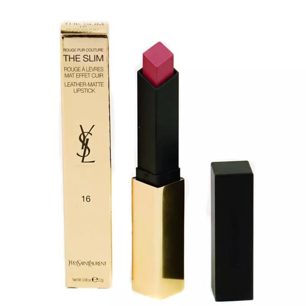 YSL Pink Lipstick Slim Leather Matte 16 Rosewood Oddity YSL -
