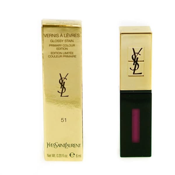 YSL Vernis A Levres Glossy Lip Stain Primary Colour Edition 51 Magenta Amplifier
