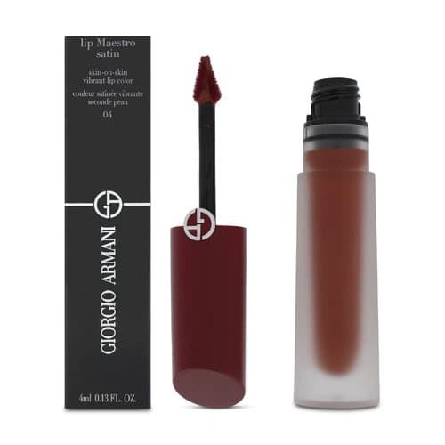 Giorgio Armani Red Lipstick Lip Maestro Satin Vibrant 04 Live Concert