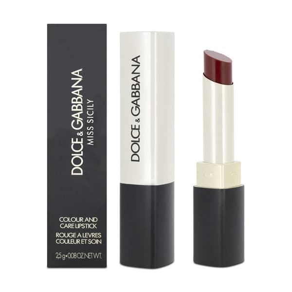 Dolce & Gabbana Red Lipstick Miss Sicily 610 Carmela Colour & Care Shiny Finish