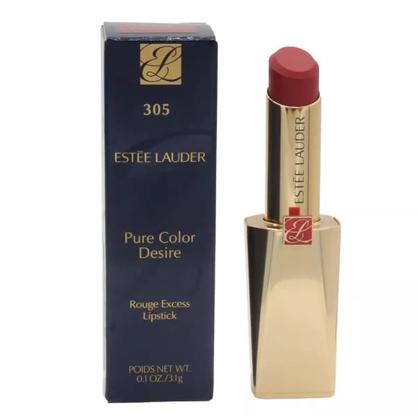 Estee Lauder Lipstick Pure Color Desire 305 Dont Stop Vibrant Red Lip Stick