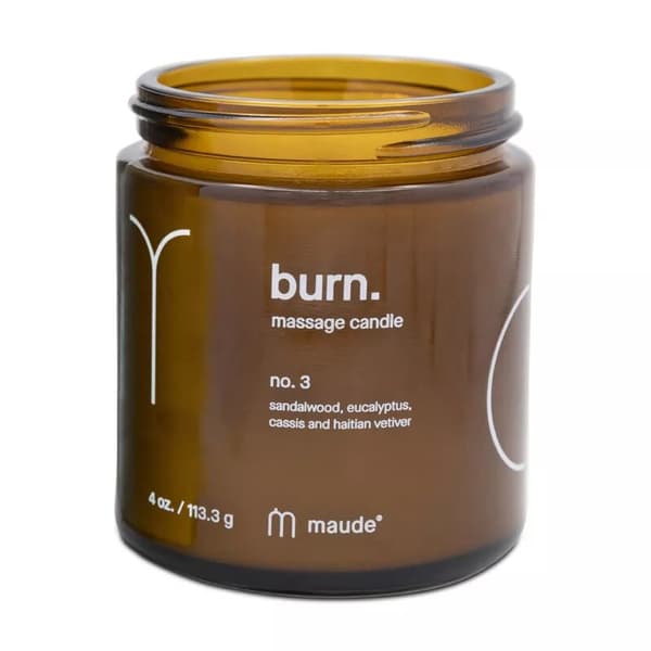 Maude Massage Candle No 3 Sandalwood Eucalyptus Oil Candle Luxury Warm