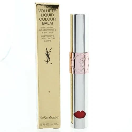YSL Red Lip Gloss Volupte Liquid Lip Balm 7 Grab Me Red Yves Saint Laurent