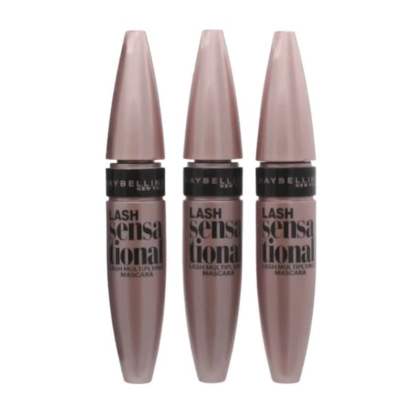 Maybelline Lash Sensational Mascara Black Lengthening Mascara Trio Pack Makeup