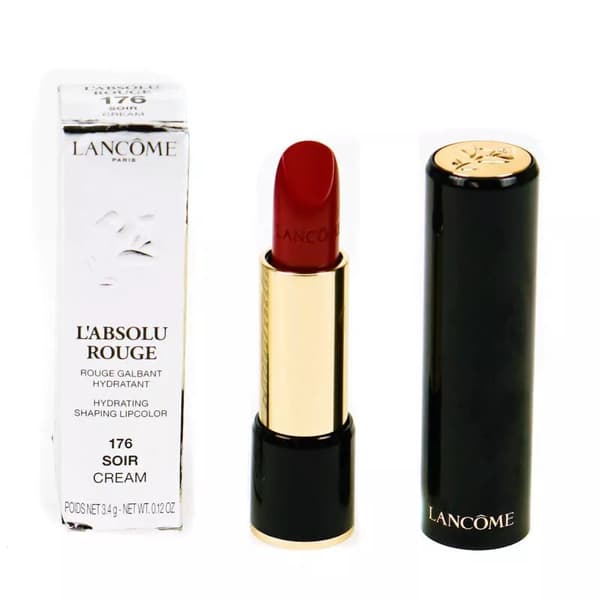 Lancome Red Lipstick L’Absolu Rouge Cream 176 Soir Brand