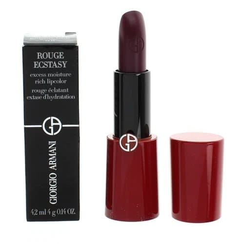 Giorgio Armani Plum Lipstick Rouge Ecstasy 604 Garconne Fatale Moisture Rich