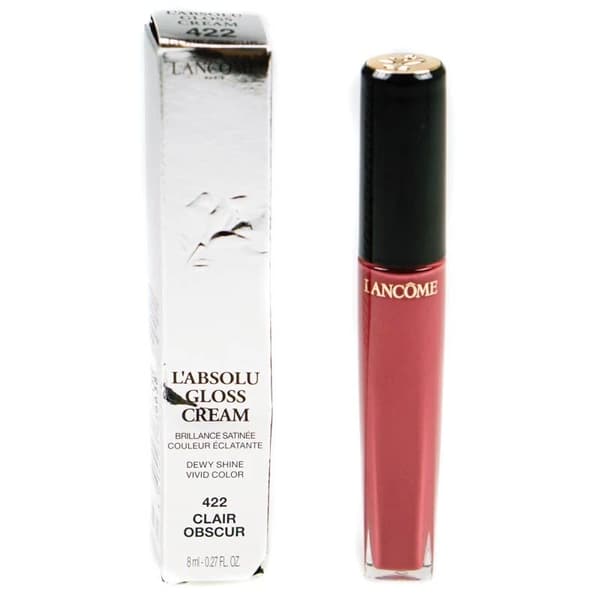 Lancome L’Absolu Pink Lip Gloss Cream Dewy Shiny 422 Clair Obscur -