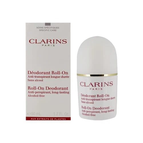 Clarins Roll On Deodorant 50ml Antiperspirant Lasting Alcohol Free