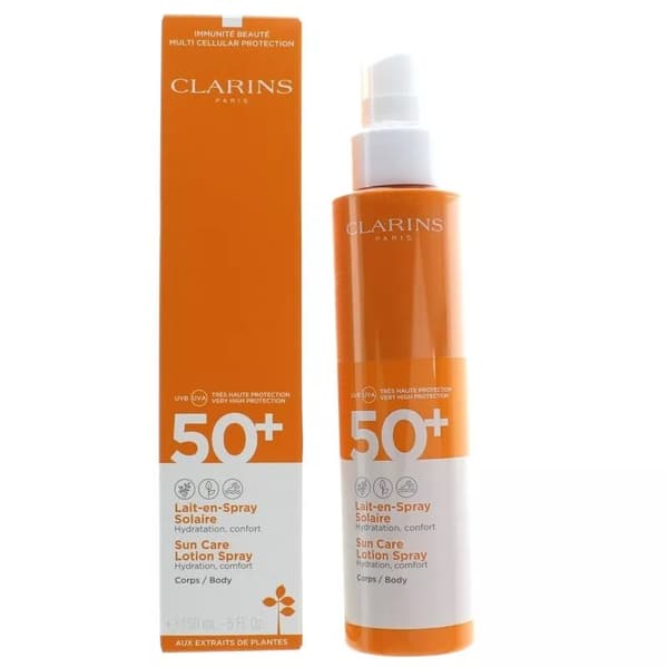 Clarins Sunscreen Protection Lotion Spray SPF 50+ 150ml Sun Cream Sun Lotion