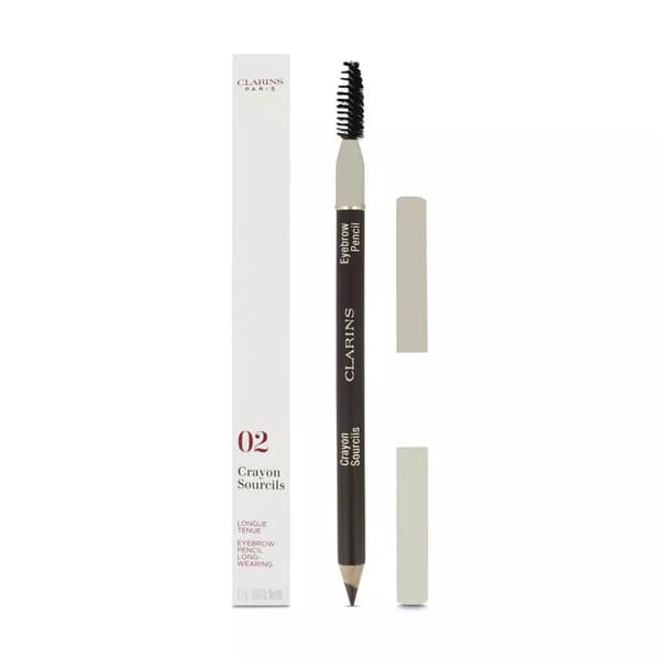 Clarins Eyebrow Pencil Crayon 02 Light Brown Sourcils Long Wearing