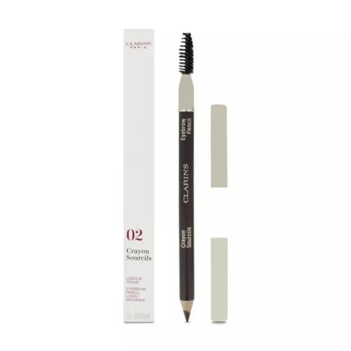 Clarins Eyebrow Pencil Crayon 02 Light Brown Sourcils Long Wearing