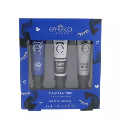 Eyeko Mini Mascara Trio Gift Set 3 x 4ml Lash Enhancing Kit Waterproof Mascara