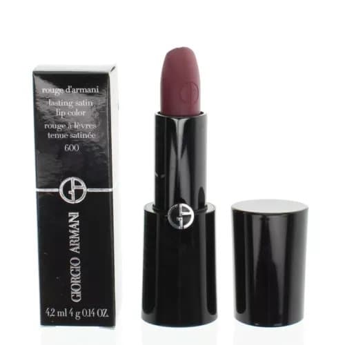 Giorgio Armani Purple Lipstick Rouge d’Armani Lasting Satin 600 Front-Row