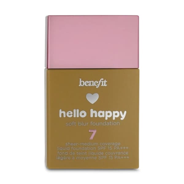 Benefit Hello Happy Soft Blur Liquid Foundation SPF15 7 Sheer Medium Coverage