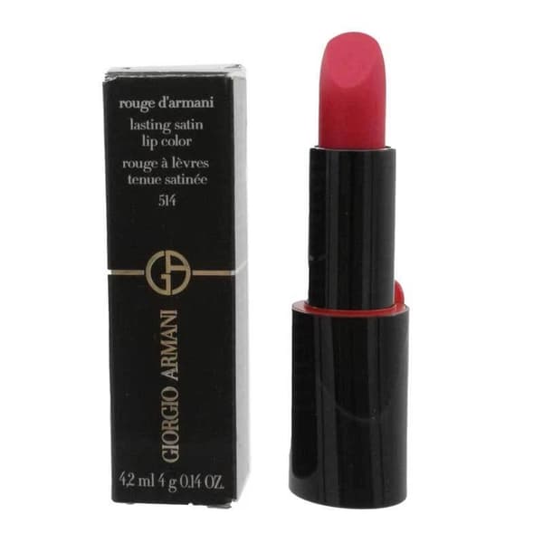 Giorgio Armani Pink Lipstick Rouge D’Armani Lasting Satin Colour Eccentrico 514