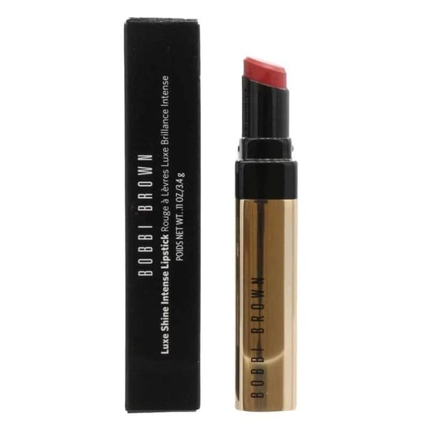 Bobbi Brown Red Lipstick Luxe Shine Intense Red Lip Stick Desert Sun -