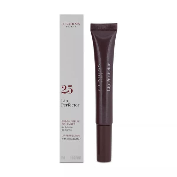 Clarins Lip Perfector 25 Mulberry Glow Plum Shea Butter Moisturised Plumped Lips