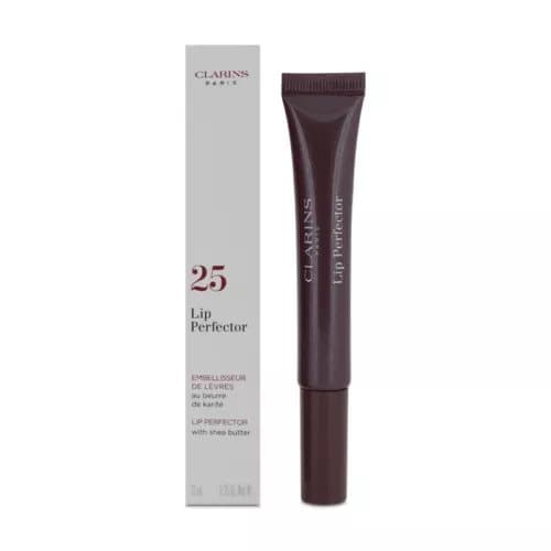 Clarins Lip Perfector 25 Mulberry Glow Plum Shea Butter Moisturised Plumped Lips