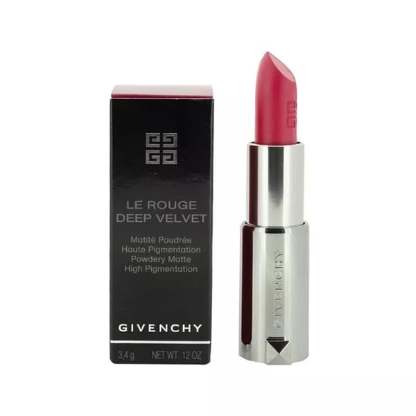 Givenchy Le Rouge Deep Velvet 25 Fuchsia Vibrant Matte Colourful Film Lipstick