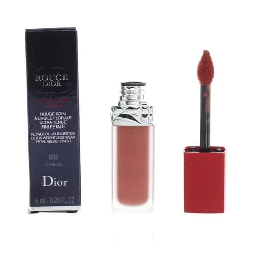 Dior Red Lipstick Rouge Ultra Care Liquid 808 Careless Matte Lip Stick -