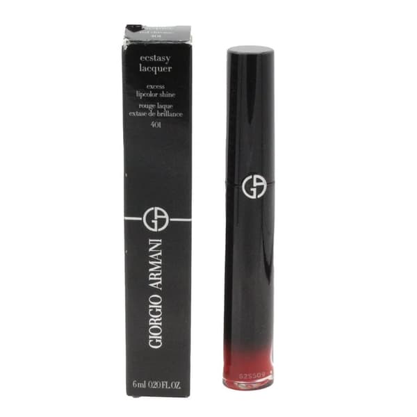 Giorgio Armani Lipstick Ecstasy Lacquer Shine 401 Red Chrome Lip Gloss