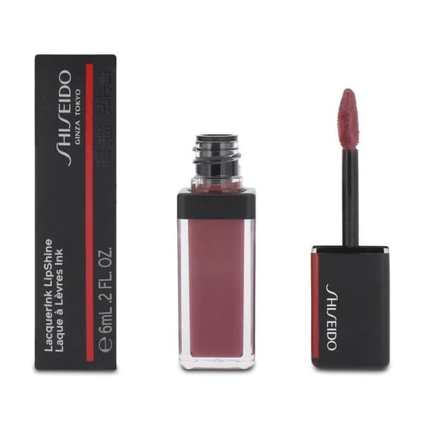 Shiseido Lacquer Ink Lip Shine Lip Gloss with Custom Applicator 309 Optic Rose