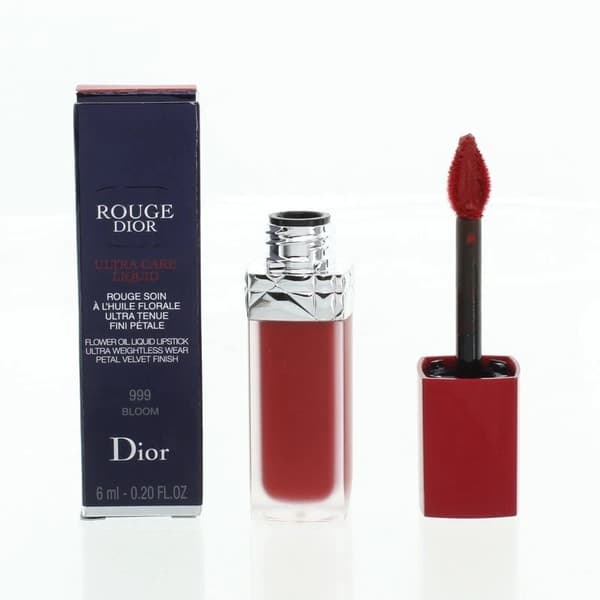 Dior Rouge Red Lipstick Ultra Care Liquid Lip Stick 999 Bloom Velvet Finish