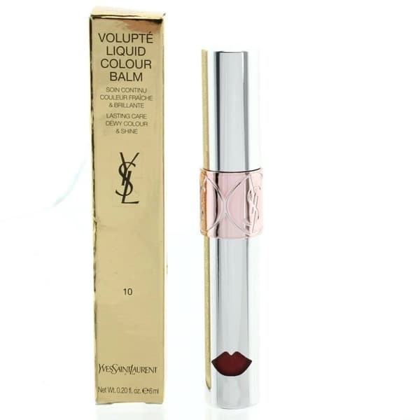 YSL Plum Lip Gloss Volupte Liquid Lip Balm 10 Devour Me Yves Saint Laurent