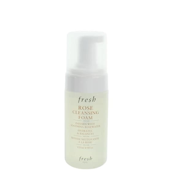 Fresh 120ml Rose Cleansing Foam Gentle Face Cleanser Rose Water Soap-Free