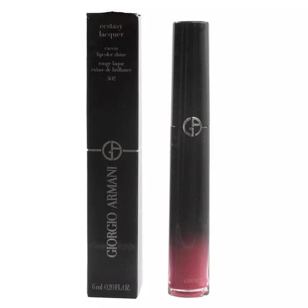 Giorgio Armani Pink Lipstick Ecstasy Lacquer Excess Lipcolor Shine 502 Boudoir