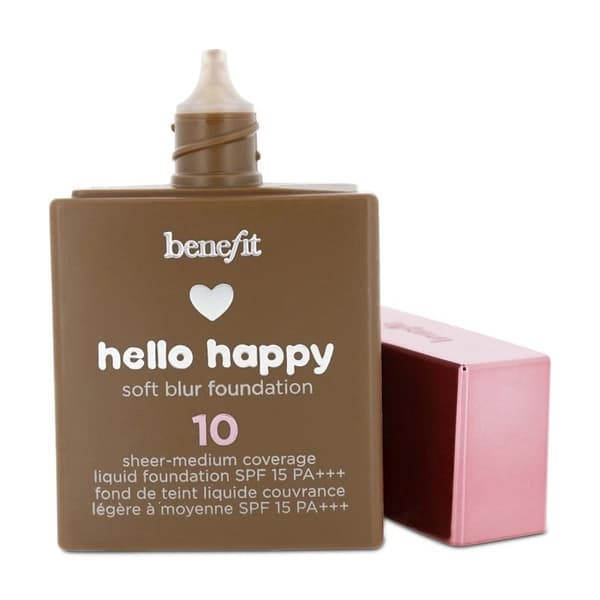 Benefit Dark Foundation Hello Happy Soft Blur Foundation 10 Deep Warm SPF15 30ml