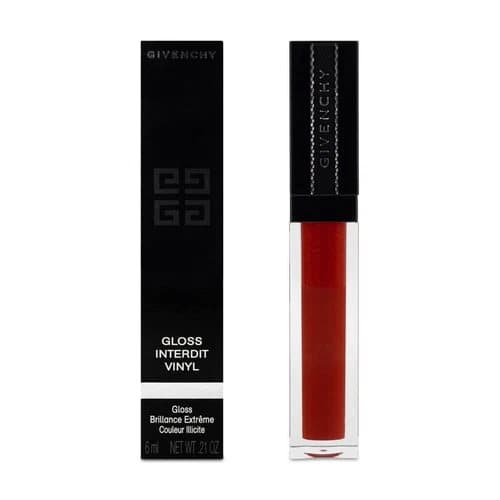 Givenchy Red Lip Gloss Gloss Interdit Vinyl -12 Rouge Thriller 6ml